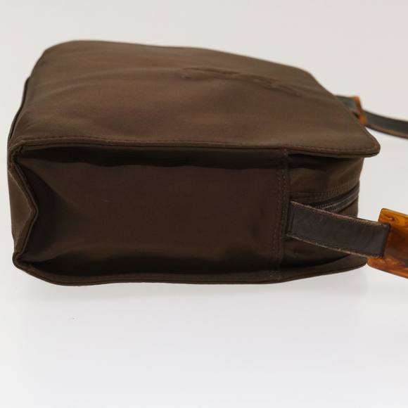 SAINT LAURENT Shoulder Bag Nylon Brown Auth 39940 - Picture 5 of 16